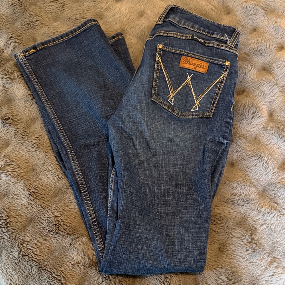 Wrangler Women's Dark Blue Boot Cut Jeans